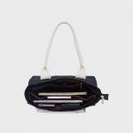 Croc Textured Sling Bag With Pouch
