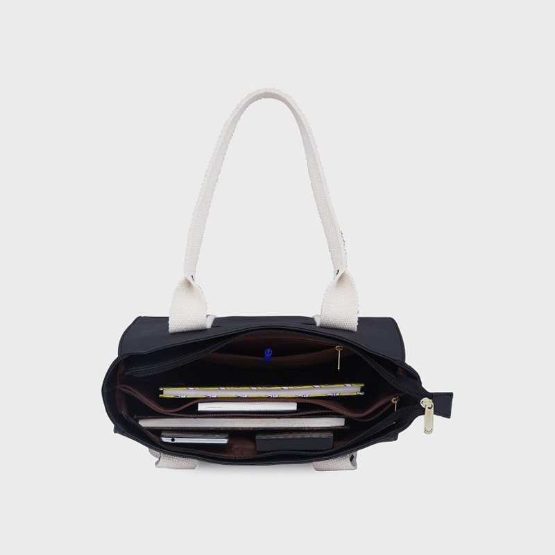Croc Textured Sling Bag With Pouch